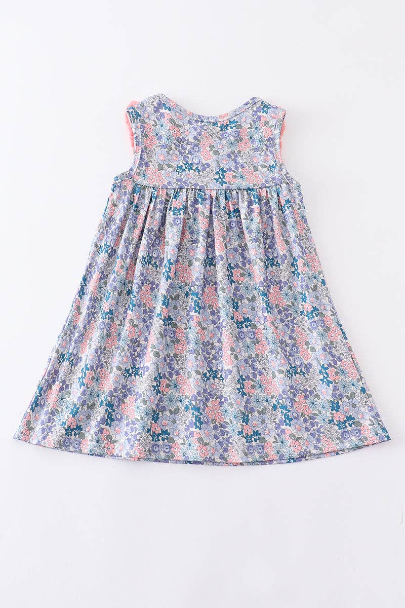 Rainbow Sun Embroidery Dress